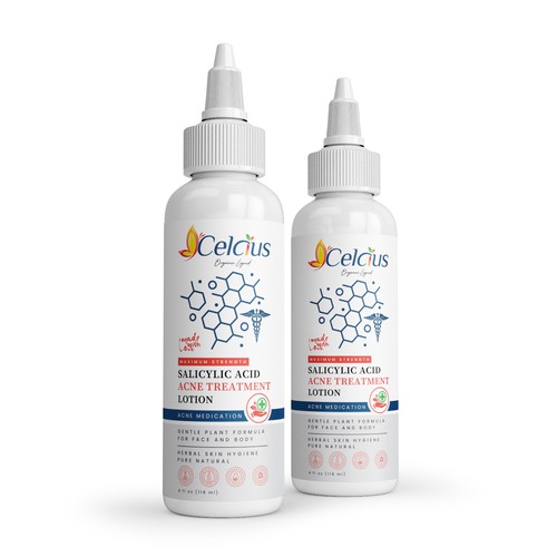 Pharmaceutical packaging with the title 'Label Design Omega Health'