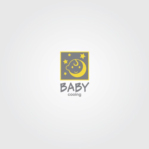 Baby clothing logo with the title 'Baby Cooing Concept 2'