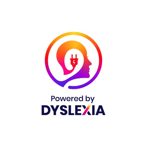 Voltage logo with the title 'A unique logo design for Powered by Dyslexia'