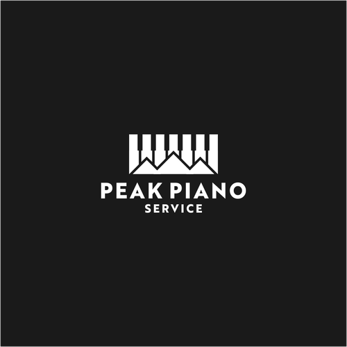 Piano logo with the title 'Mountain With Piano '