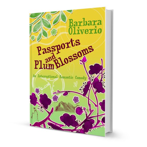 Watercolor book cover with the title 'Book cover illustration'