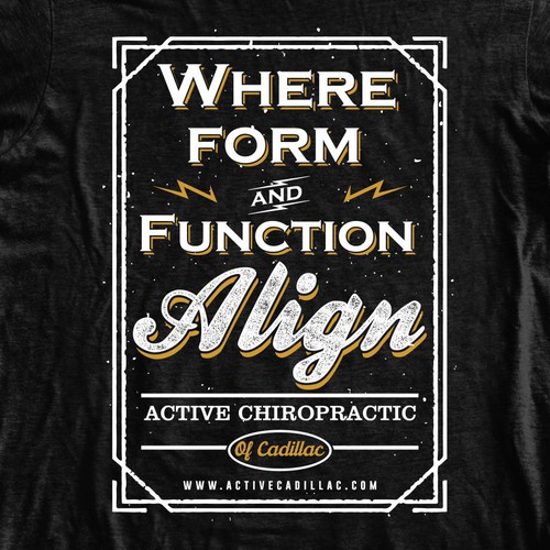 Quote t-shirt with the title 'Create a Chiropractic T-shirt'