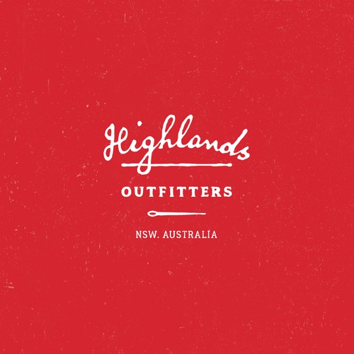 Clothing line logo with the title 'Highlands Outfitters Logo'