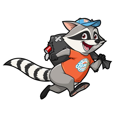 Raccoon design with the title 'Raccoon Junk Service'