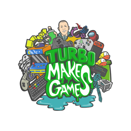 Graffiti logo with the title 'Turbo Makes Games'