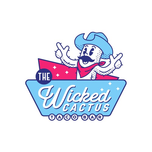 Fast food logo with the title 'Winner of The Wicked Cactus Contest'