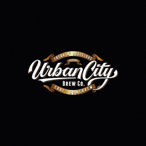 Beer logo with the title 'Brewing Company'