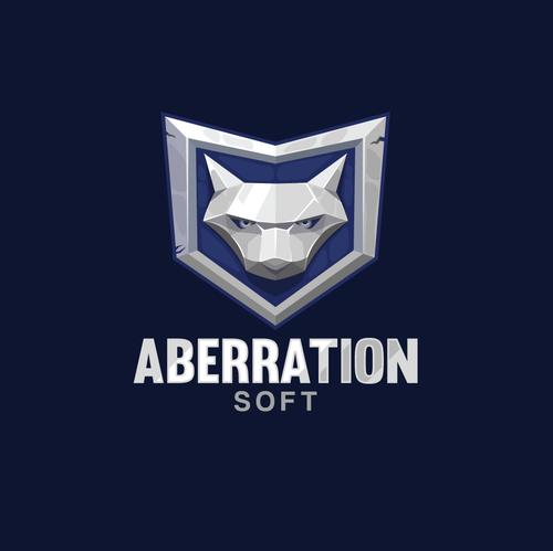 Metallic logo with the title 'Aberration Soft'
