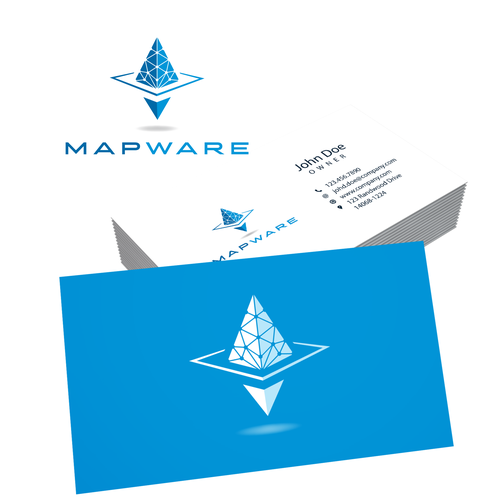 Map logo with the title 'A logo for online map software company'