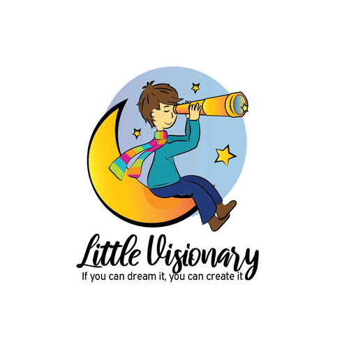 Boy logo with the title 'Little Visionary'