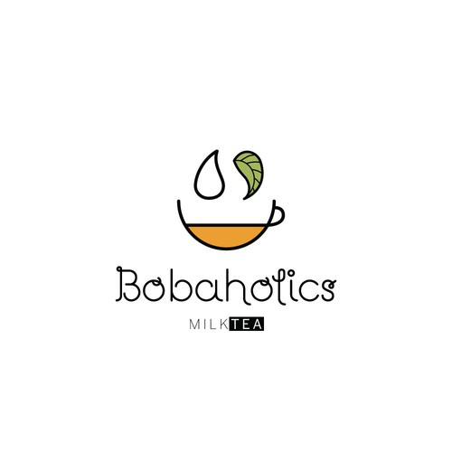 Tea brand with the title 'Logo concept for a MilTea shop'