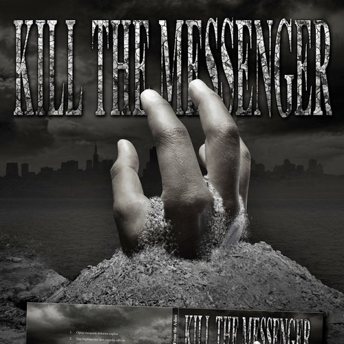 Metal artwork with the title 'Kill the Messenger Album Cover'
