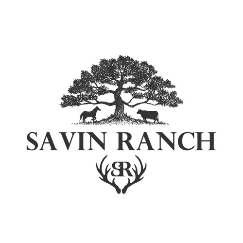 Antler logo with the title 'Savin Ranch'