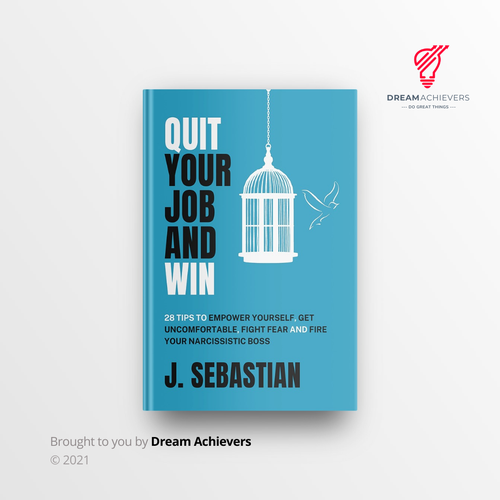 Light blue design with the title 'Quit Your Job and Win'