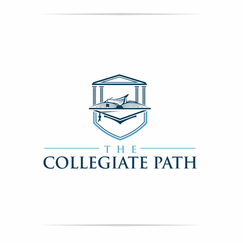 College design with the title 'the collegiate path'