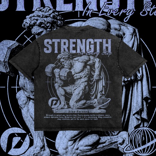 Streetwear t-shirt with the title 'Gym Streetwear t-shirt Design'