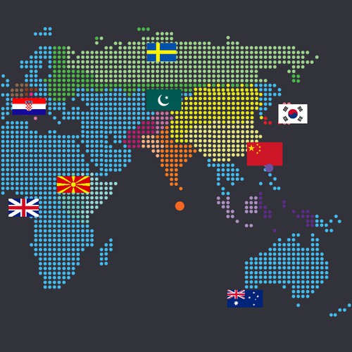 Country design with the title 'Infographic for hairstyles'