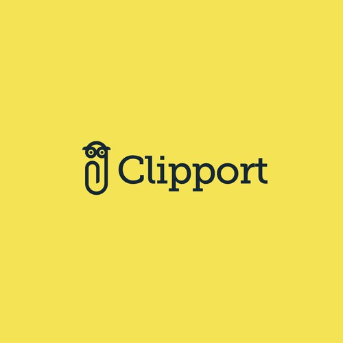 Mustard logo with the title 'Clipport'