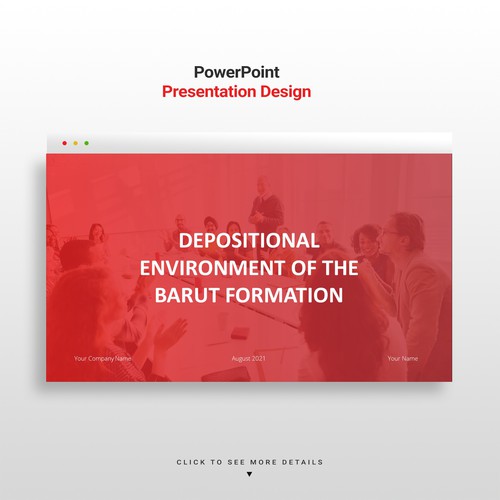 Presentation design with the title 'Marketing Powerpoint Template'