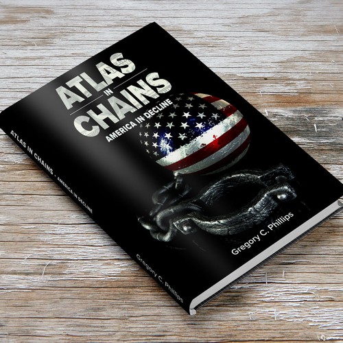 Chain design with the title 'eBook Cover for Atlas in Chains'