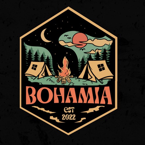 Nightclub design with the title '[The Magical Land of] Bohamia'