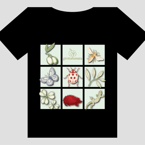 Environment t-shirt with the title 'TShirt grottafumata'