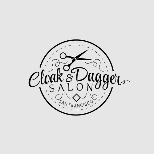 Hair brand with the title 'Cloak e Dagger Salon'