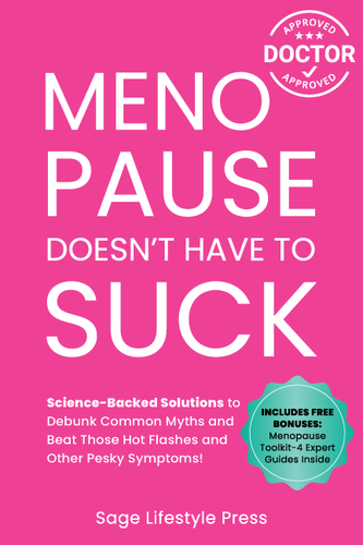 Health book cover with the title 'Ultimate Menopause Solutions'