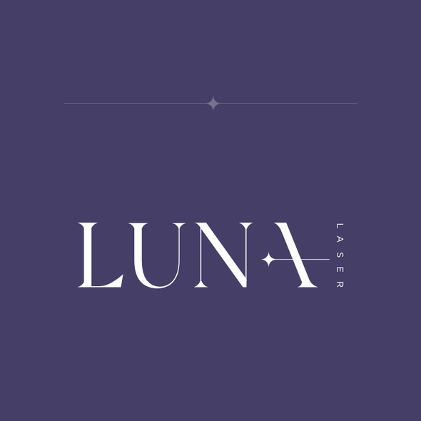 Beauty design with the title 'LUNA - Hair Laser Treatment '