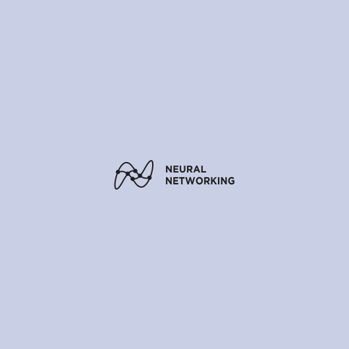 Networking design with the title 'clean, professional and modern logo for neural networking'