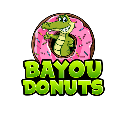 Donut design with the title 'logo design'