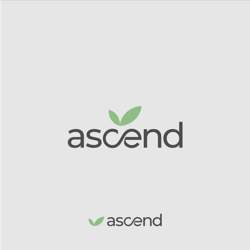 Herbal logo with the title 'Ascend Logo Design  - the largest cannabis retail dispensary in the country'