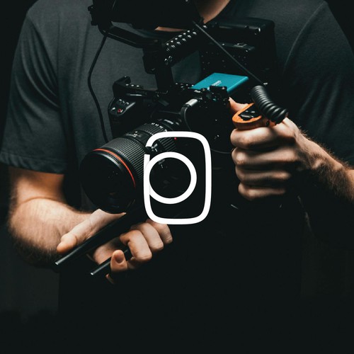 Videography logo with the title 'wordmark for video production brand'