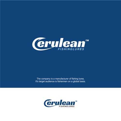 Fishing logo with the title 'Cerulean fishinglures'