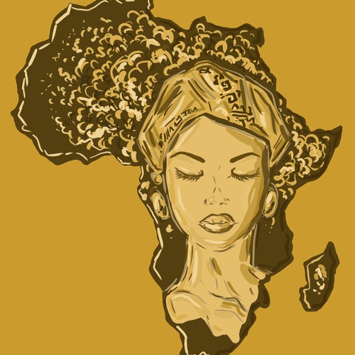 Photoshop design with the title 'African Women'