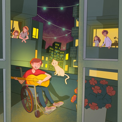 Digital artwork with the title 'Visualization'