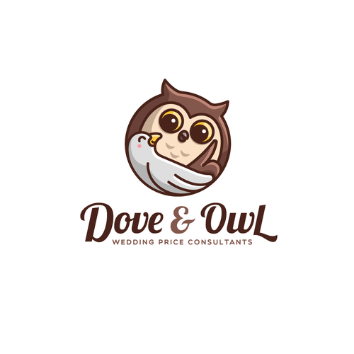 Owl logo with the title 'Dove & Owl Logo'