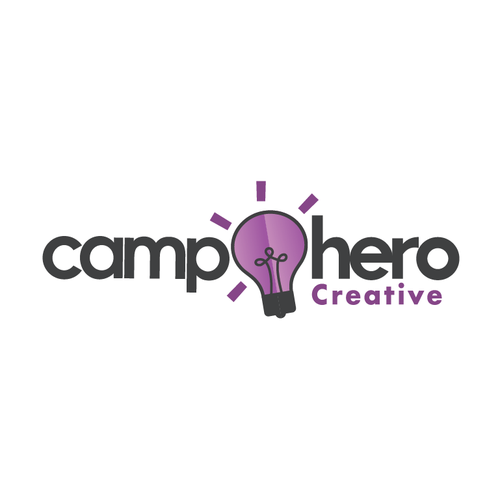 Collage design with the title 'Camp Hero Creative'