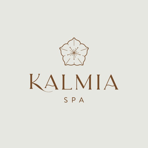 Aesthetic logo with the title 'Kalmia Spa'