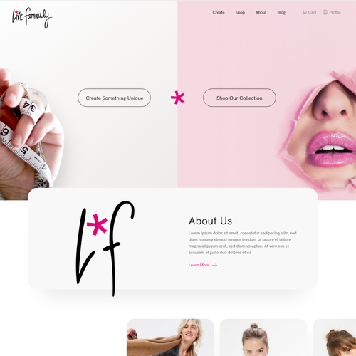 Homepage - Pink