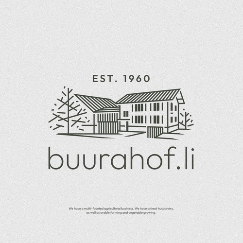 Farm brand with the title 'buurahof'