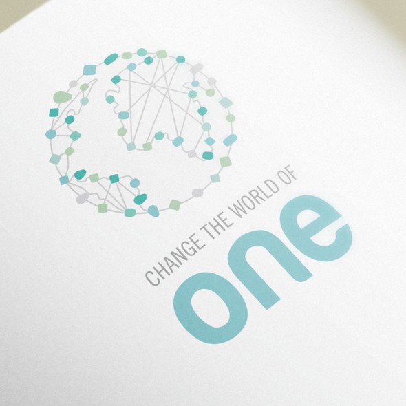 Help logo with the title 'Logo for Change the world of one'