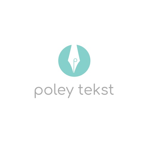 Writing logo with the title 'simple  and  powerful logo'