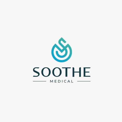 Letter design with the title 'Minimalist Logo design for Soothe Medical,  a PA with 13+ years of experience in medical aesthetics'
