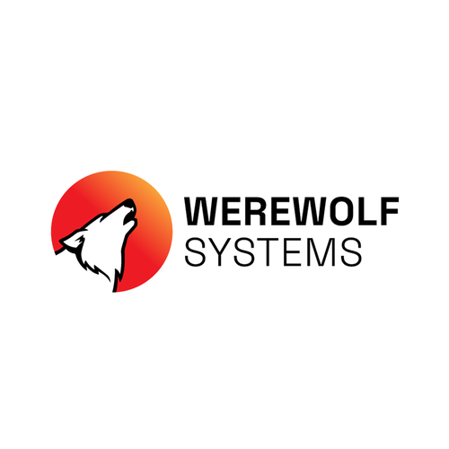 Futuristic brand with the title &#39;WereWolf Systems&#39;