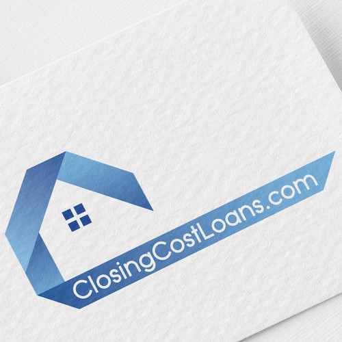 Loan logo with the title 'Logo design for Closingcostloans.com'