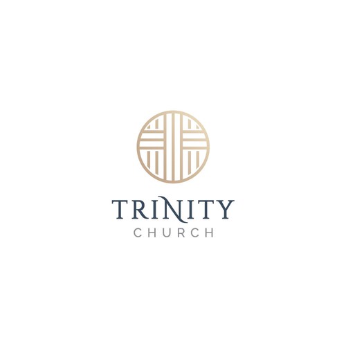 Cross brand with the title 'Trinity Church Logo'