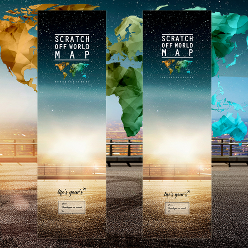 Professional packaging with the title 'Create a packaging design for tube of World map'