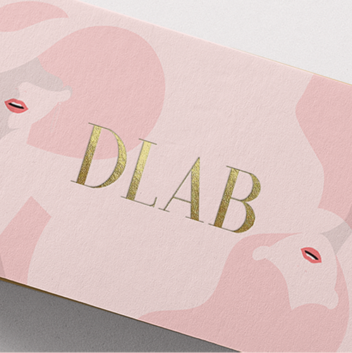 Fashion brand with the title 'Unique branding designs for DLAB'