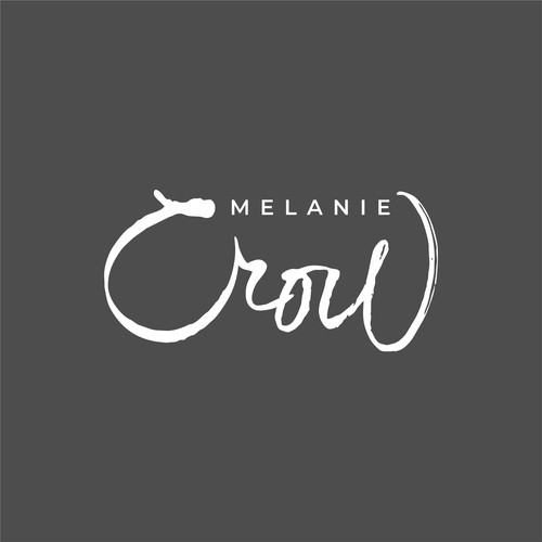 Brush logo with the title 'Handwritten Dry Brush Script'